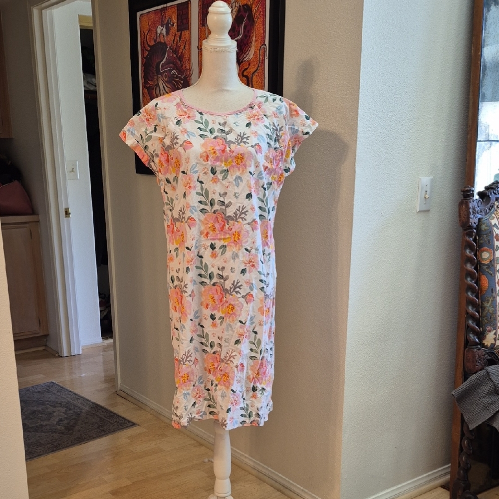 Floral Midi Gownies hospital/ recovery breast feeding gown.